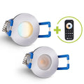 Einbaustrahler Mini Livorno 3W CCT 2700K-6500K IP65 - Farbe: silber - Anzahl: 2x