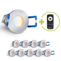 Einbaustrahler Mini Livorno 3W CCT 2700K-6500K IP65 - Farbe: silber - Anzahl: 10x