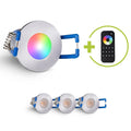 Einbaustrahler Mini Livorno 3W RGBW IP65 - Farbe: silber - Anzahl: 4x