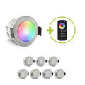 Einbaustrahler Mini Genova 3W RGBW IP65 - Farbe: acryl - Anzahl: 8x