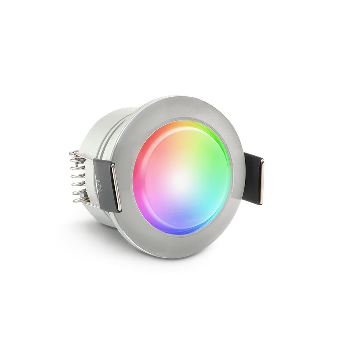 Einbaustrahler Mini Acryl Genova 3W IP65 durchverbindbar - Lichtfarbe: RGB+2700K