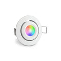 Einbaustrahler Mini schwenkbar Matera 3W IP44 durchverbindbar - Lichtfarbe: RGB+2700K - Farbe: weiß RAL 9016