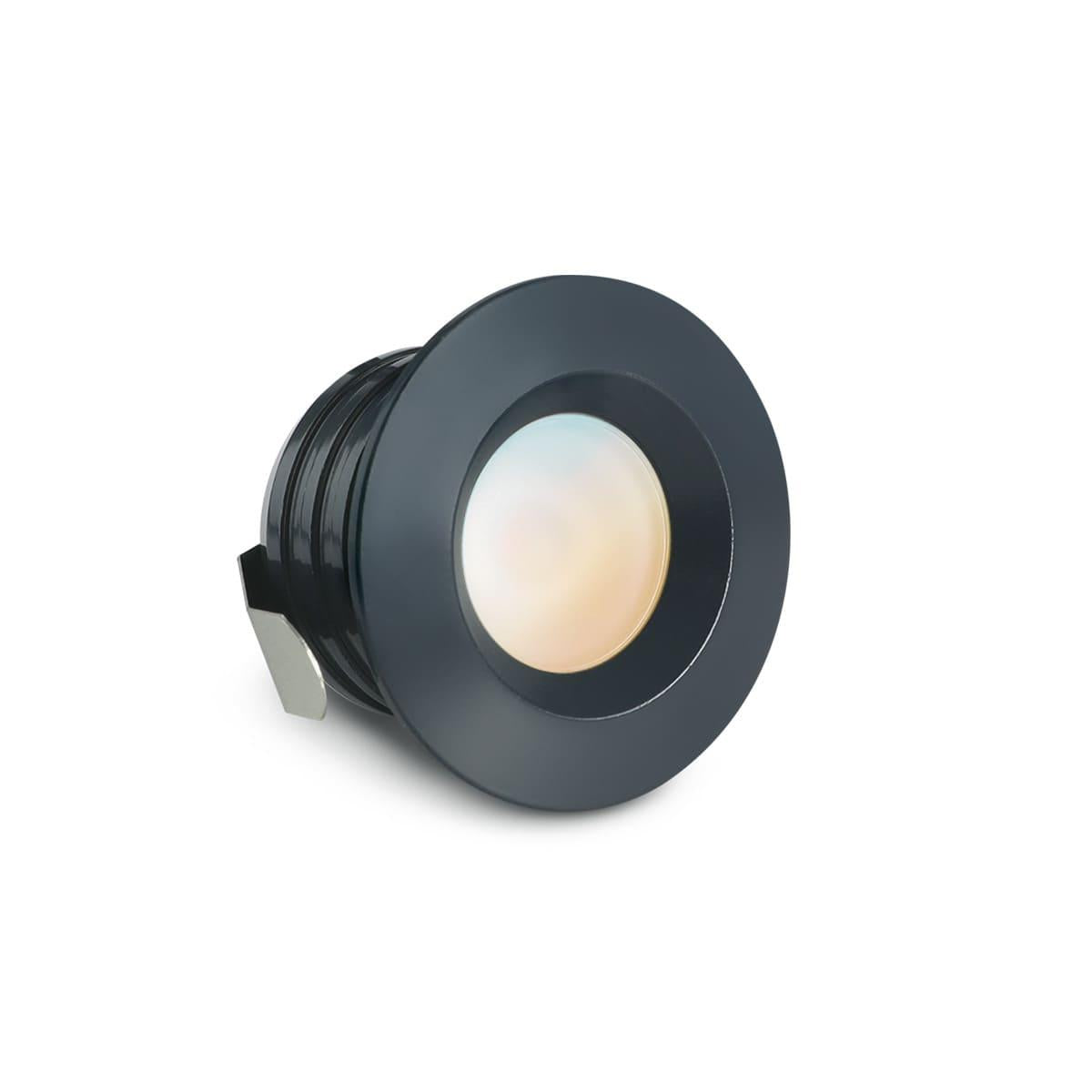 Einbaustrahler Mini flach Torino 3W IP44 durchverbindbar - Lichtfarbe: CCT 2700K-5500K - Farbe: anthrazit RAL 7016