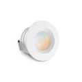 Einbaustrahler Mini flach Torino 3W IP44 durchverbindbar - Lichtfarbe: CCT 2700K-5500K - Farbe: weiß RAL 9016