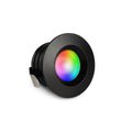 Einbaustrahler Mini flach Torino 3W IP44 durchverbindbar - Lichtfarbe: RGB+2700K - Farbe: schwarz matt
