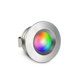 Einbaustrahler Mini flach Torino 3W IP44 durchverbindbar - Lichtfarbe: RGB+2700K - Farbe: silber