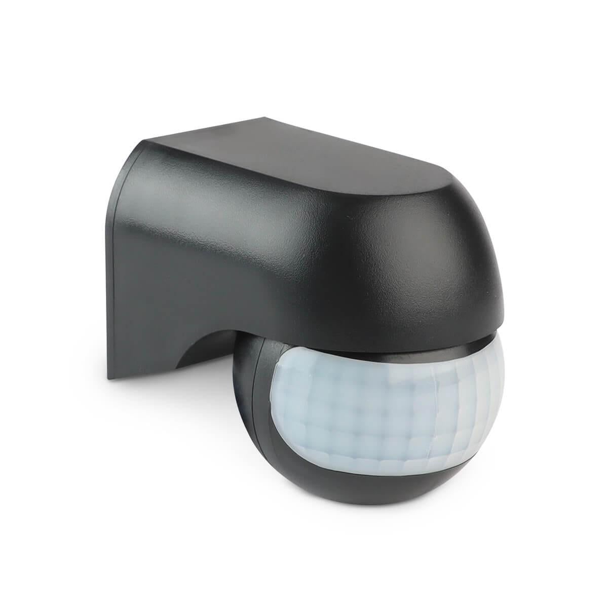 Infrarot Aufputz Bewegungsmelder 180° Dreh-/Neigbar IP44 Reichweite bis 12m - Farbe: schwarz