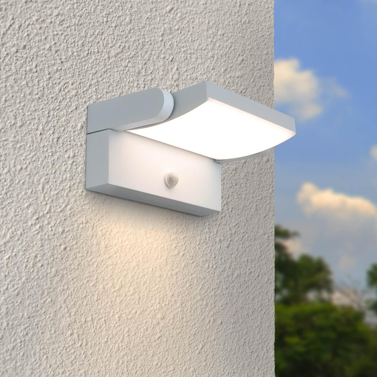 Außenwandleuchte Angle 26,5W schwenkbar mit Bewegungsmelder - Lichtfarbe: 3000K - Farbe: weiß