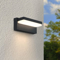 Außenwandleuchte Angle 12W anthrazit RAL 7016 - Lichtfarbe: 3000K - Bewegungsmelder: ohne