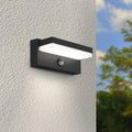 Außenwandleuchte Angle 12W anthrazit RAL 7016 - Lichtfarbe: 4000K - Bewegungsmelder: mit