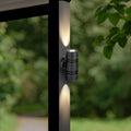 Aussenstrahler Venezia UP & DOWN Mini 6W IP65 2700K - Form: rund - Farbe: schwarz matt