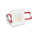 Einbaustrahler Mini Livorno eckig 3W IP65 durchverbindbar - Lichtfarbe: CCT 2700K-5500K - Farbe: weiß RAL 9016