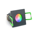 Einbaustrahler Mini Livorno eckig 3W IP65 durchverbindbar - Lichtfarbe: RGB+3000K - Farbe: anthrazit RAL 7016