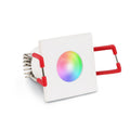 Einbaustrahler Mini Livorno eckig 3W IP65 durchverbindbar - Lichtfarbe: RGB+3000K - Farbe: weiß RAL 9016
