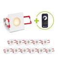 Einbaustrahler Mini Livorno eckig 3W 2700K IP65 - Farbe: weiß - Anzahl: 12x