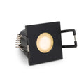 Einbaustrahler Mini Livorno eckig 3W IP65 durchverbindbar - Lichtfarbe: Warmweiß 2700K - Farbe: schwarz matt