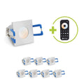 Einbaustrahler Mini Livorno eckig 3W CCT IP65 - Farbe: silber - Anzahl: 8x