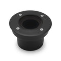 LED Bodeneinbaustrahler Schwarz FLACH rund 230V IP67 - Leuchtmittel: Ohne - Anzahl: 1x