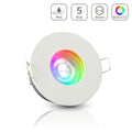 Einbauspot IP65 rund - Farbe: Weiß - LED Leuchtmittel: GU10 5W RGB+CCT
