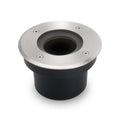 LED Bodeneinbaustrahler FLACH rund Edelstahl 230V IP67 - Leuchtmittel: Ohne - Anzahl: 1x