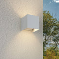 LED Wandleuchte Cube G9, einstellbarer Abstrahlwinkel, für Innen/Aussen - Farbe: weiß