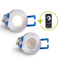 Einbaustrahler Mini Livorno 3W 2700K IP65 - Farbe: silber - Anzahl: 2x