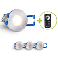Einbaustrahler Mini Livorno 3W 2700K IP65 - Farbe: silber - Anzahl: 4x