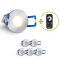 Einbaustrahler Mini Livorno 3W 2700K IP65 - Farbe: silber - Anzahl: 6x