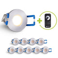 Einbaustrahler Mini Livorno 3W 2700K IP65 - Farbe: silber - Anzahl: 10x