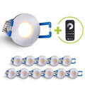 Einbaustrahler Mini Livorno 3W 2700K IP65 - Farbe: silber - Anzahl: 12x