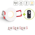 Einbaustrahler Mini Livorno 3W 2700K IP65 - Farbe: weiß - Anzahl: 4x