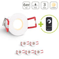 Einbaustrahler Mini Livorno 3W 2700K IP65 - Farbe: weiß - Anzahl: 6x
