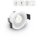 LED Einbaustrahler IP65 CCT 8W Ausschnitt Ø65mm 36° dimmbar - Farbe: weiß