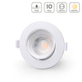 LED Einbaustrahler IP20 10W Ø105mm 36° dimmbar - Lichtfarbe: Warmweiß 3000K