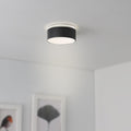 Einbaustrahler Rahmen rund indirektes Licht - Farbe: Schwarz - LED Leuchtmittel: GU10 5W neutralweiß