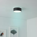 Einbaustrahler Rahmen rund indirektes Licht - Farbe: Schwarz - LED Leuchtmittel: GU10 5W RGB+CCT