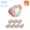Smartes MiBoxer LED Einbaustrahler Set 3W 12V IP66 - Lichtfarbe: RGB+2700K - Anzahl: 8x