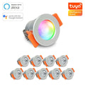 Smartes MiBoxer LED Einbaustrahler Set 3W 12V IP66 - Lichtfarbe: RGB+2700K - Anzahl: 10x