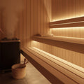 Sauna 24V LED Streifen 5M 8W/m 120LED/m 12mm IP68 - Lichtfarbe: Neutralweiß 4000K
