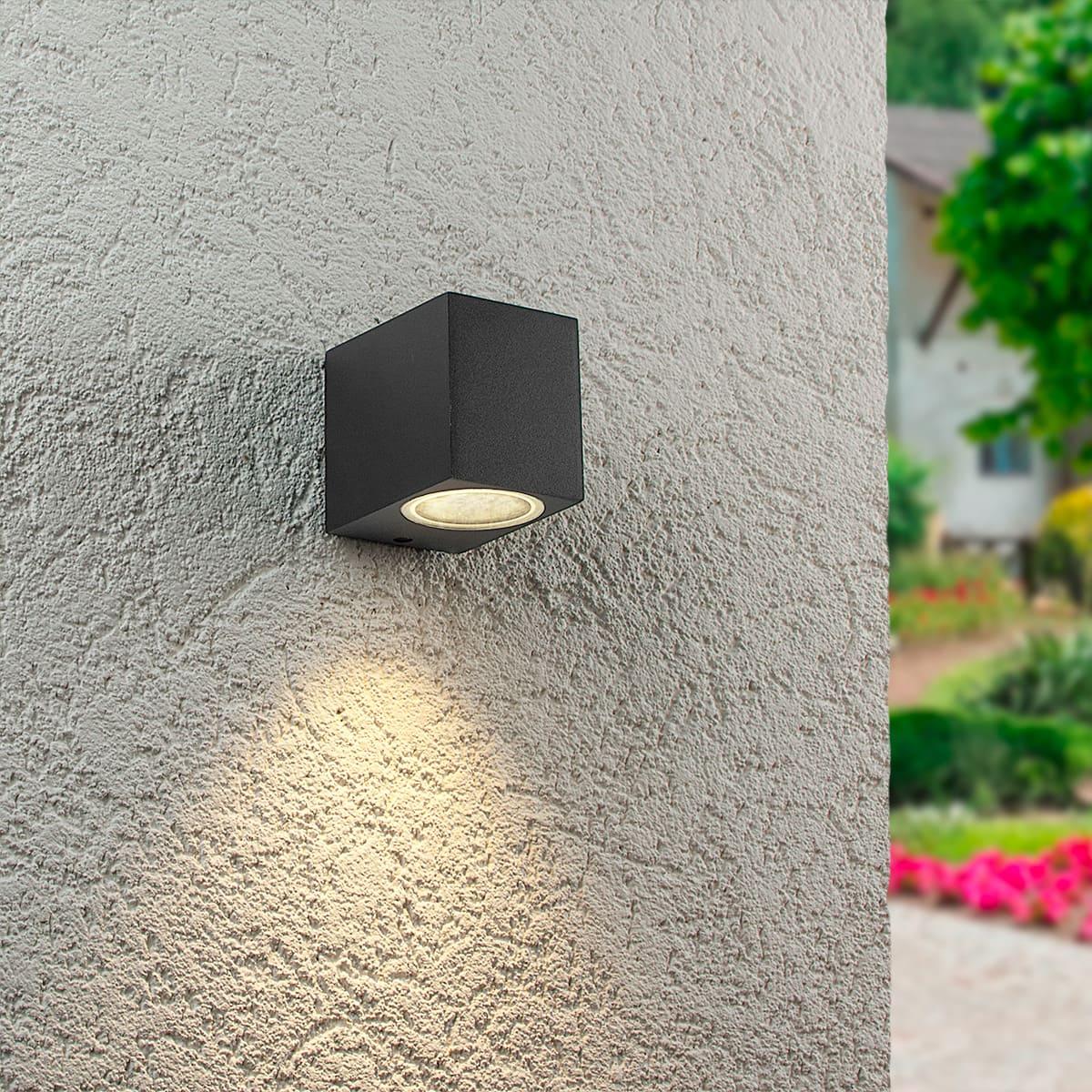 Außenleuchte Wandleuchte Frame DOWN eckig für GU10 IP54 - Farbe: Anthrazit
