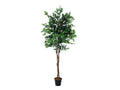 EUROPALMS Ficus-Benjamini Multi-Stamm, Kunstpflanze, 210cm