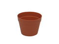 EUROPALMS Übertopf aus Kunststoff, rot, 17cm