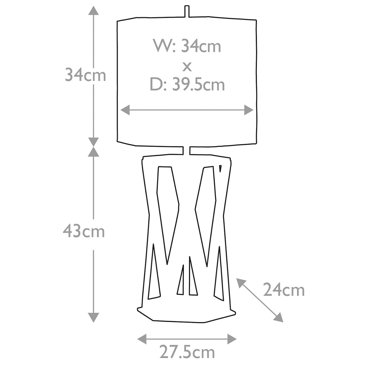 Tischleuchte Apollo (schwarz) 1x - Elstead Lighting