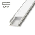 Alu U-Profil eloxiert 20x8mm opal 100cm (trittfest)