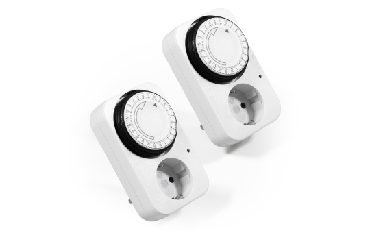 Analoge Zeitschaltuhr AZ-41 2er-Pack, 15 Minuten Takt einstellbar
