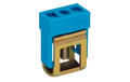 Anschlussklemme WAGO, blau, mit Schraubanschluss