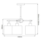Pendelleuchte Balance (schwarz) 5x - Elstead Lighting