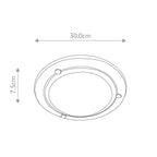 Deckenleuchte Berwick (schwarz) 1x - Elstead Lighting