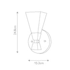 Bad-Wandleuchte Bowtie (schwarz) 1x - Elstead Lighting