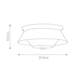 Bad-Deckenleuchte Bowtie (schwarz) 2x - Elstead Lighting